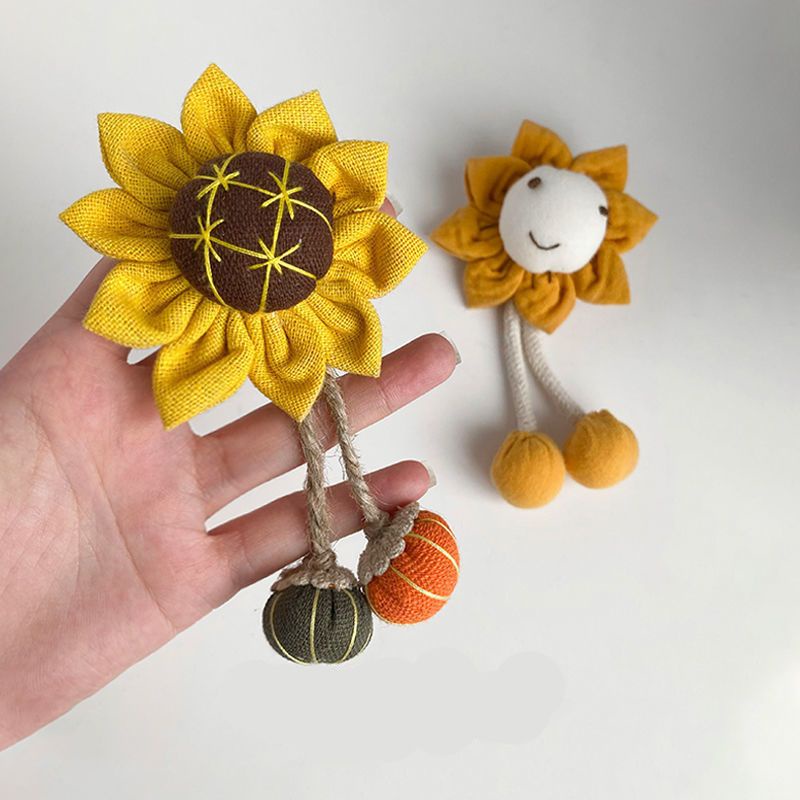 Trâm Cài Áo Hình Hoa Hướng Dương Bằng Vải Dễ Thương