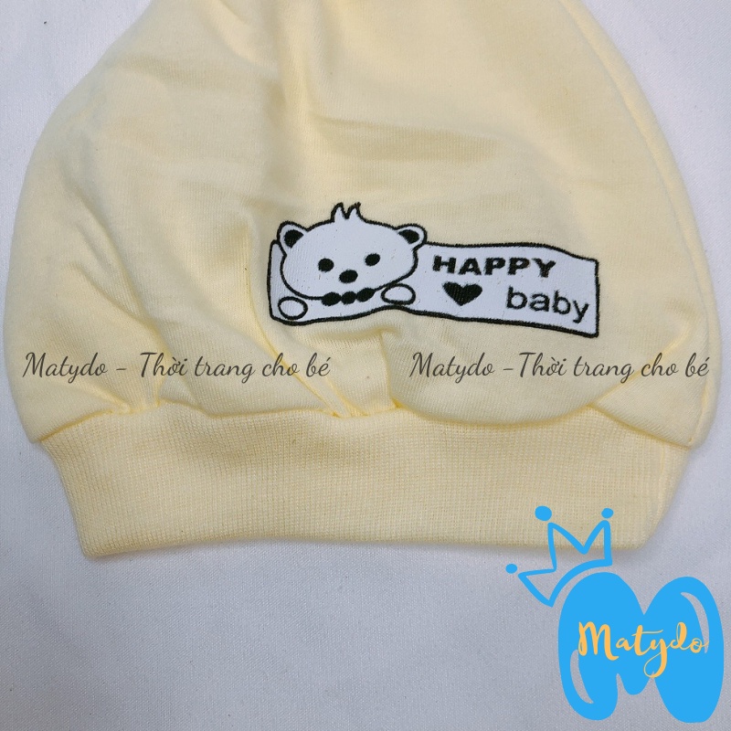 Mũ sơ sinh cho bé mũ củ tỏi hình mèo che thóp an toàn cho bé phụ kiện trẻ em MSS03