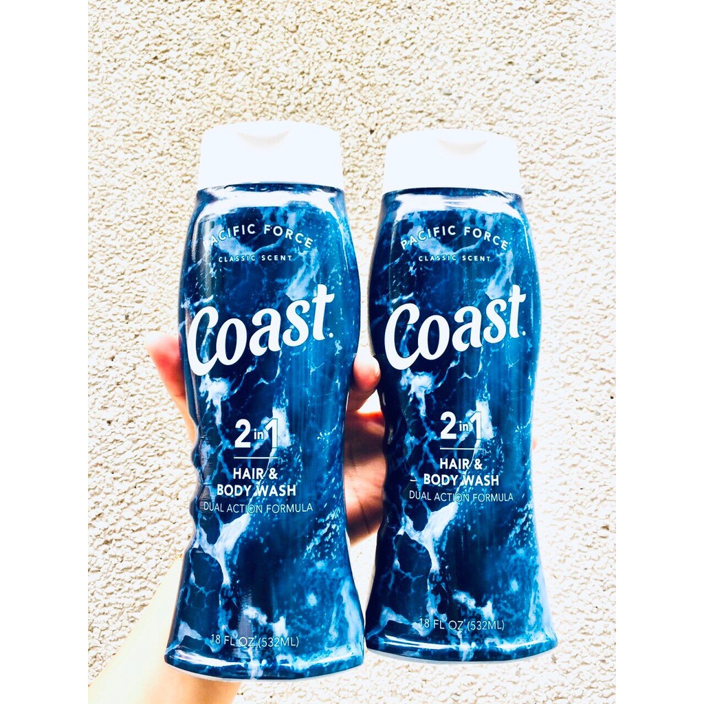 [ Mẫu mới ] Tắm gội Coast Mỹ 532ml