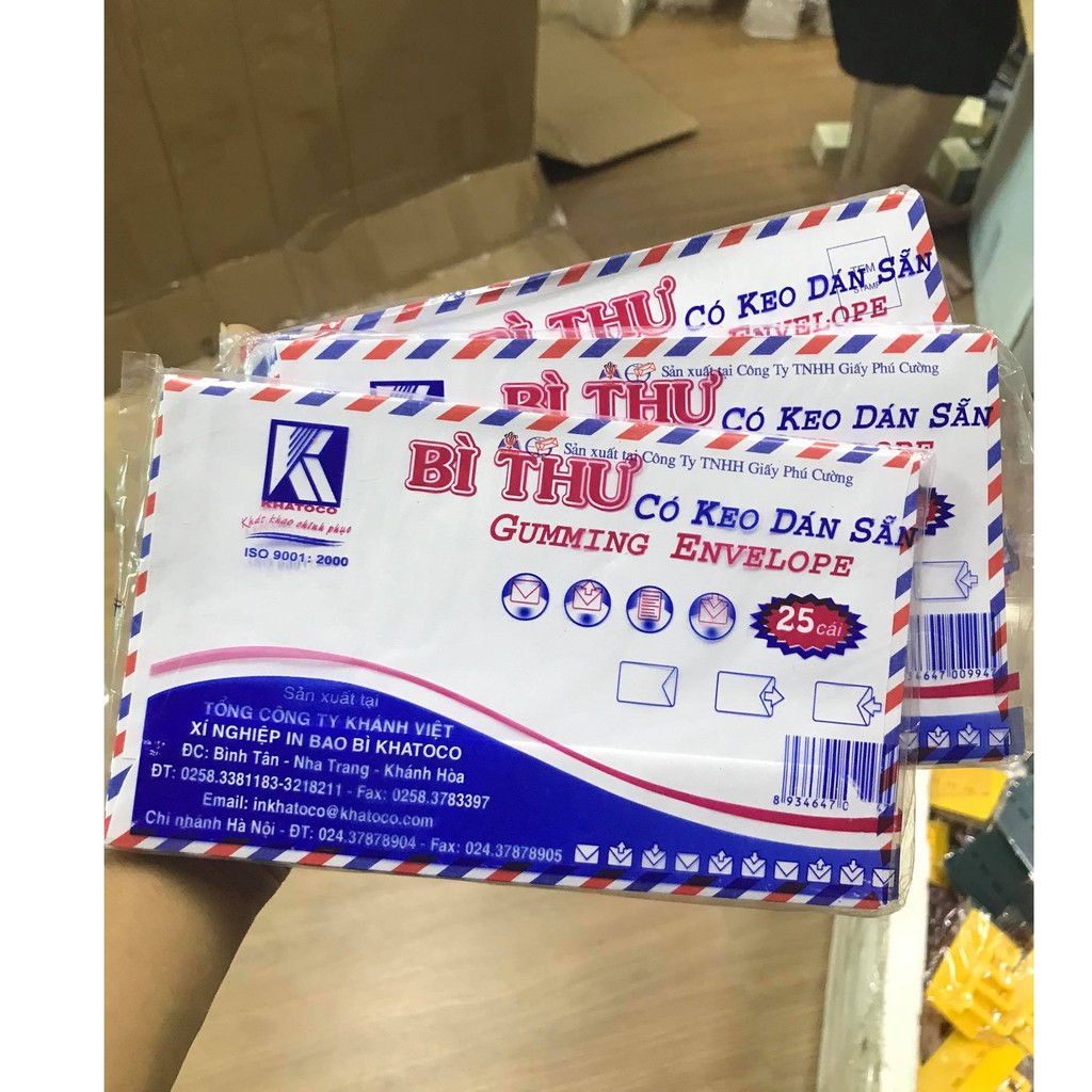 Phong bì Bưu điện, phong bì thư