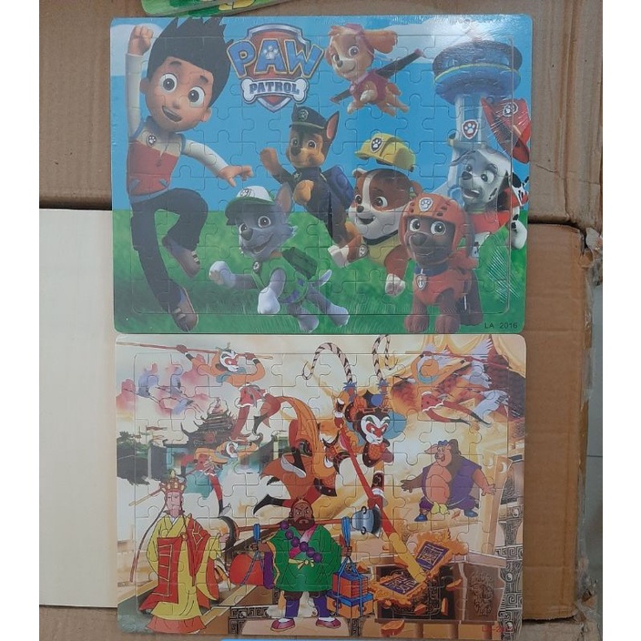 Tranh gỗ tự nhiên ghép hình 80 miếng nhiều chủ đề