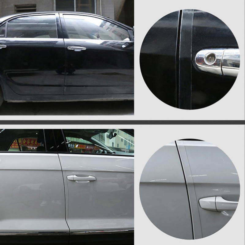 3/5/7/10cm Car Style 5D Carbon Film Stickers Side Doors Protect Nano Car Trunk Door Sill Full Body Vinyl Stickers Accessories