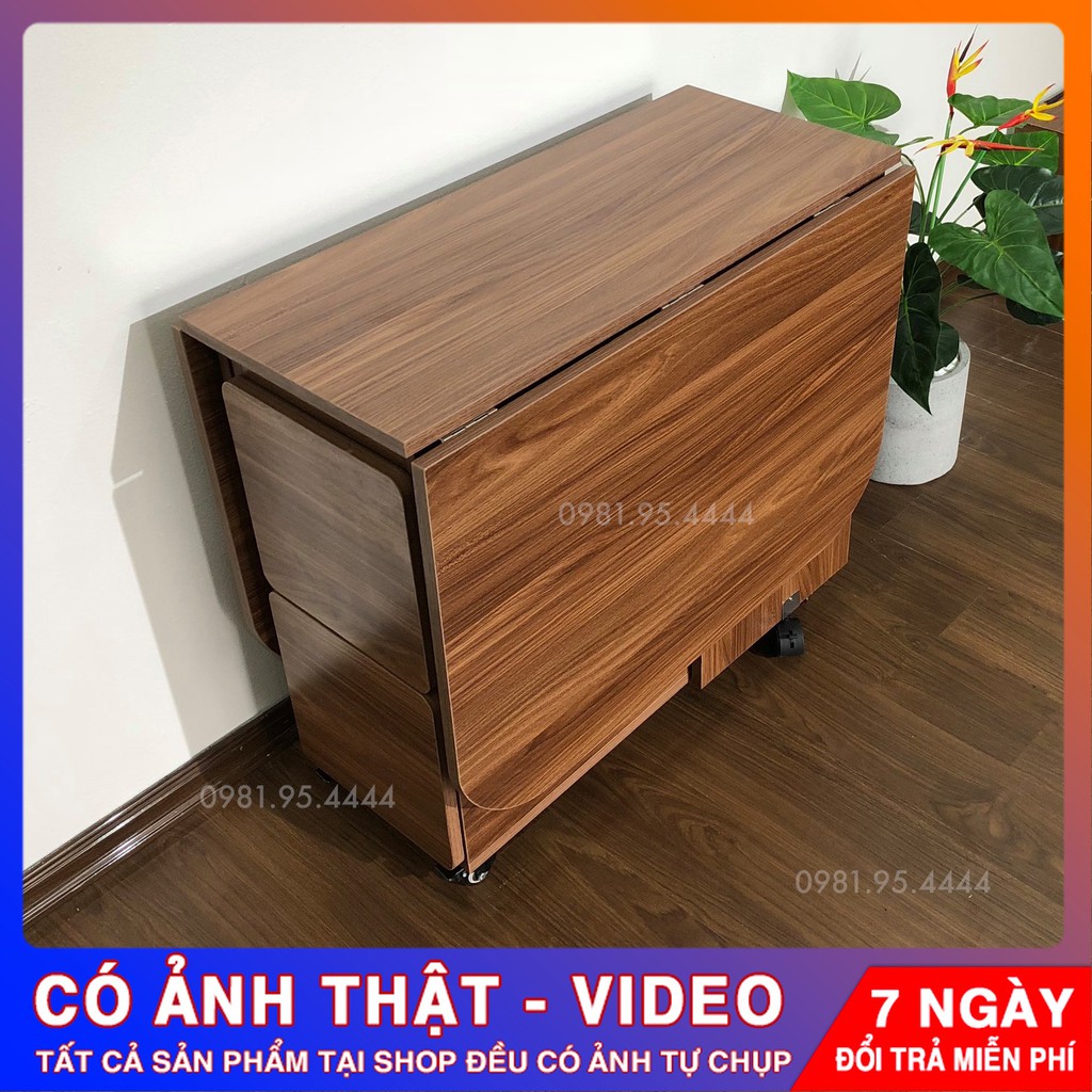 BÀN ĂN THÔNG MINH GẤP GỌN 4 GHẾ 🔸Dài 1.4m x Rộng 0.8m (HÀNG SẴN)