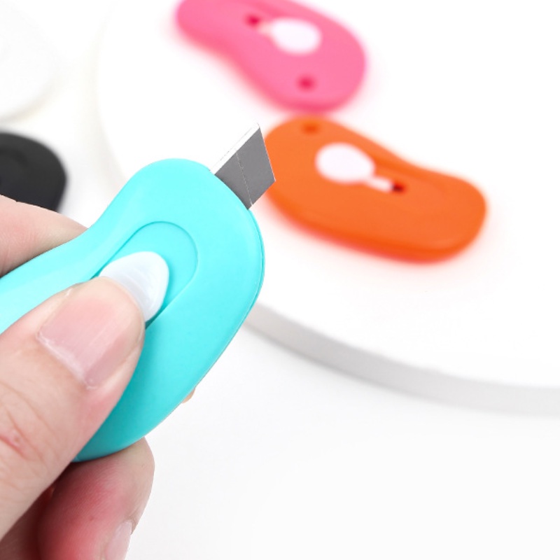 Dao rọc giấy rẻ mini cao cấp - nhiều màu - 35mm x 55mm - dao rọc giấy cute văn phòng - MIYABI STORE
