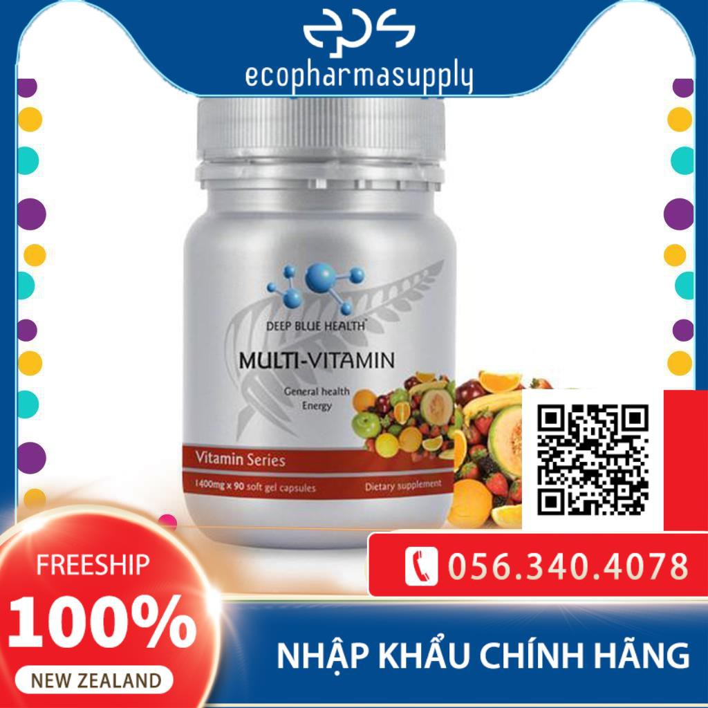 Viên Vitamin tổng hợp MultiVitamin Deep Blue Health (60v)