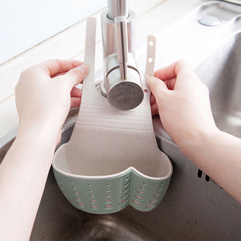 Túi treo gắn bồn rửa đựng dụng cụ rửa chén