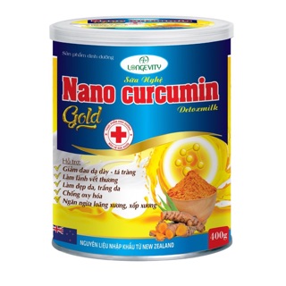Sữa nghệ nano curcumin Gold detoxmilk