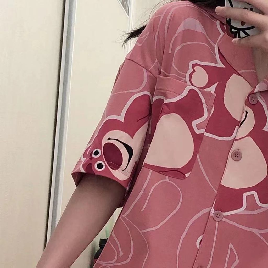 Disney Bộ Đồ Ngủ Ngắn Tay Họa Tiết Gấu Đáng Yêu Cho Nữ | BigBuy360 - bigbuy360.vn