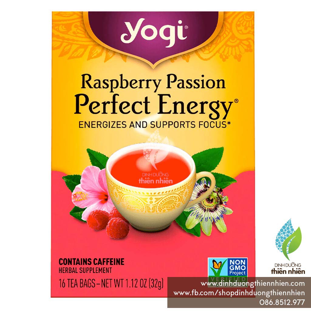 Trà Hữu Cơ Yogi Perfect Energy, Giúp Tạo Năng Lượng Tích Cực