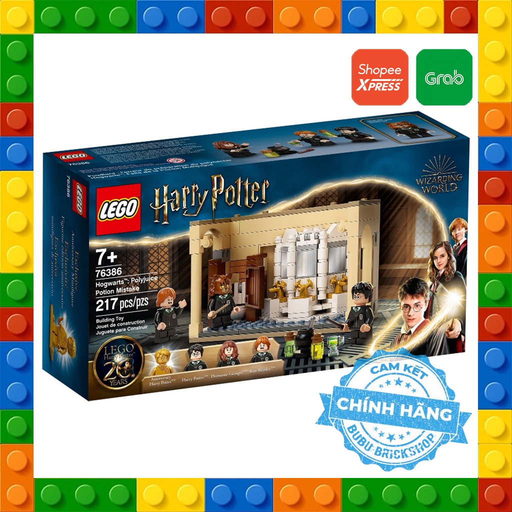 Lego Harry Potter 76386 - Hogwarts Polyjuice Potion Mistake - Bộ xếp hình Lego Câu chuyện bí mật ở phòng tắm