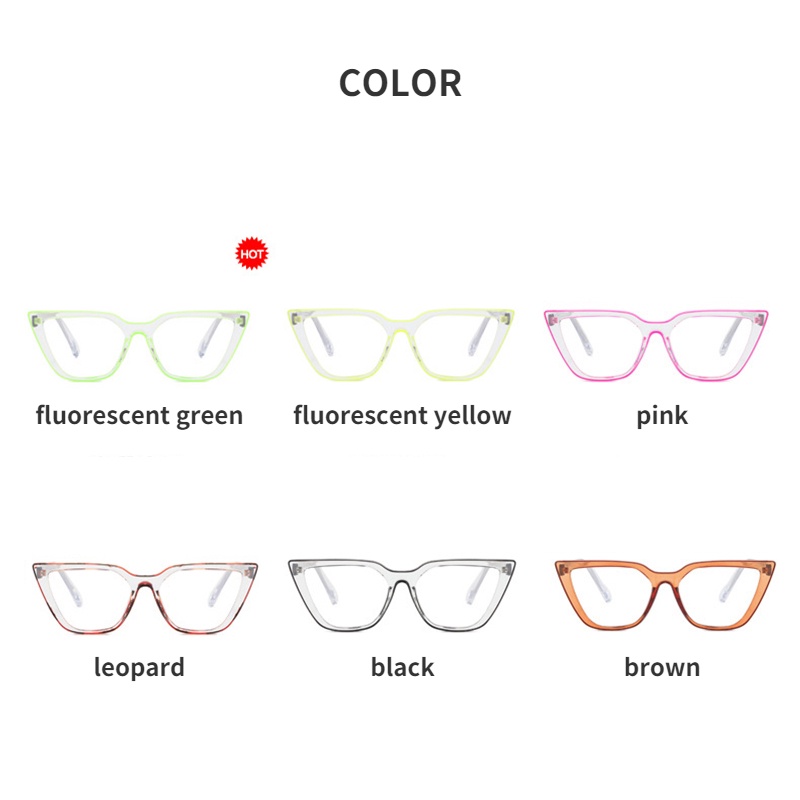 Kính Mát Mắt Mèo Chống Ánh Sáng Xanh Thời Trang Phương Tây TR90