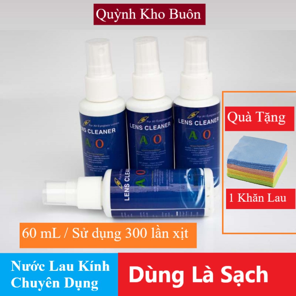 Nước lau kính mắt chuyên dụng Đa năng - Kính mắt - Điện Thoại 60ML