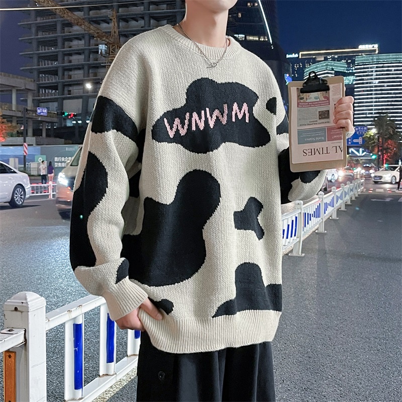 Áo Khoác Len Dáng Rộng Phong Cách Hàn Quốc Thời Trang Thu Đông Cho Nam