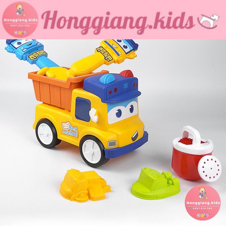 Đồ chơi đi biển - Đồ chơi ô tô xúc cát hạt muồng cho bé yêu