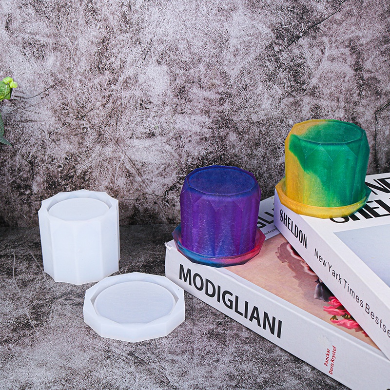 Bộ Khuôn Silicon Đổ Cốc Xúc Xắc Tự Làm DIY