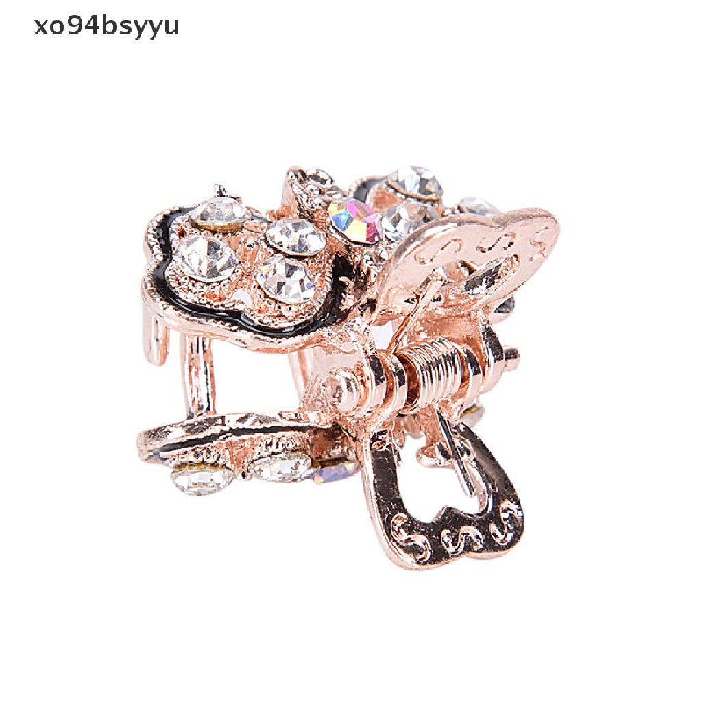 Kẹp Càng Cua Bằng Nhựa Đính Đá Hình Bướm Mini Dễ Thương Xo94Bsyu