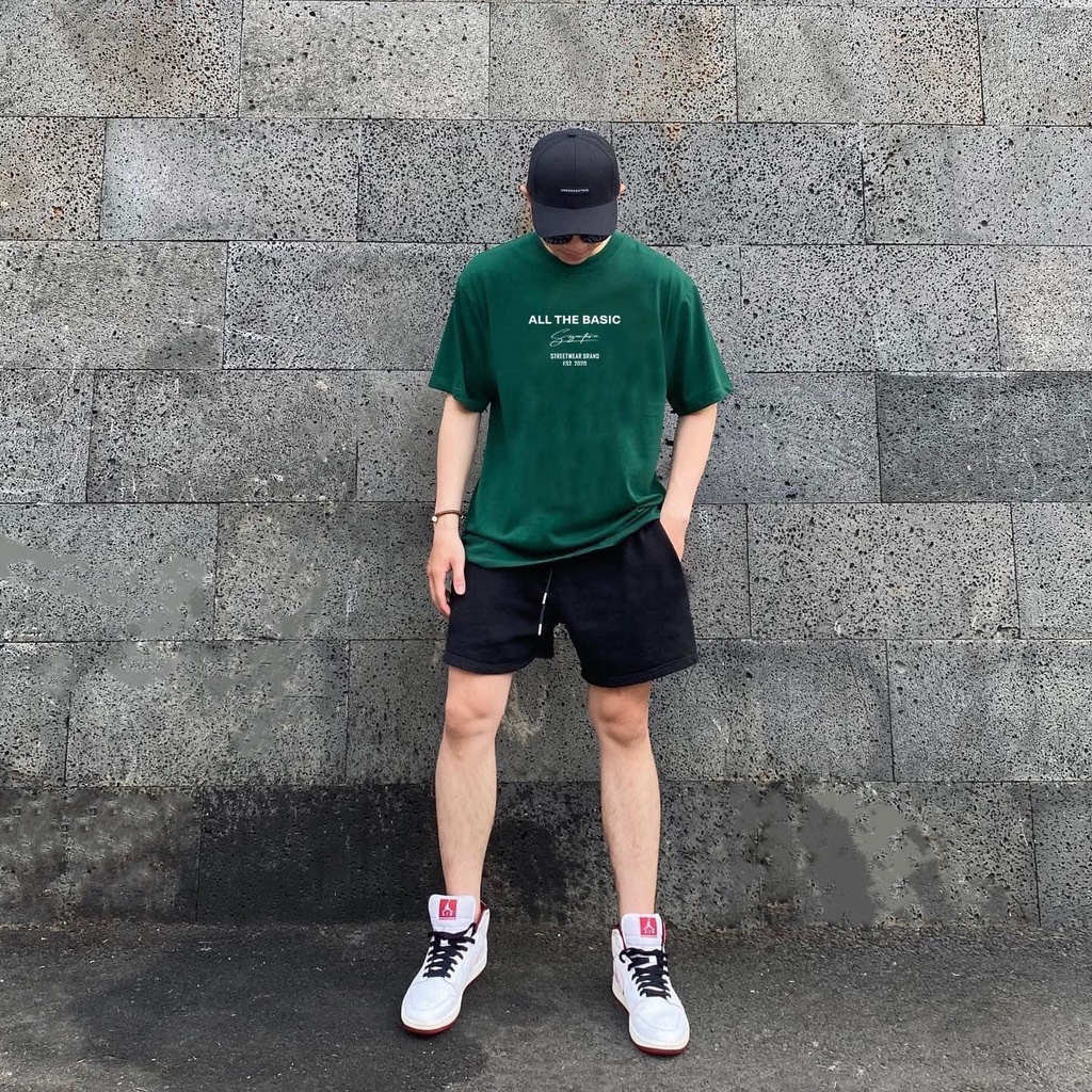 Áo thun tay lỡ - BASIC XANH LÁ Hotrend BEAVER
