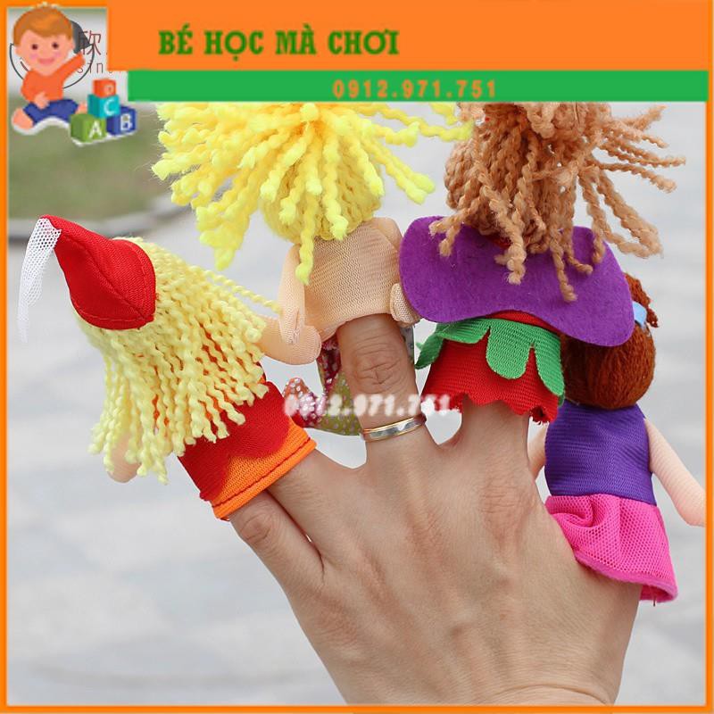 Set 4 Con Rối Ngón Tay Hình Nàng Tiên Cá Dễ Thương Cho Bé