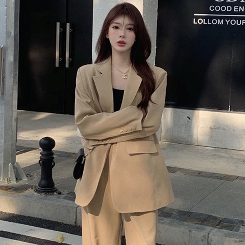 Bộ Trang Phục Công Sở Hai Mảnh Thời Trang Mùa Xuân Phong Cách Phương Tây Cho Nữ