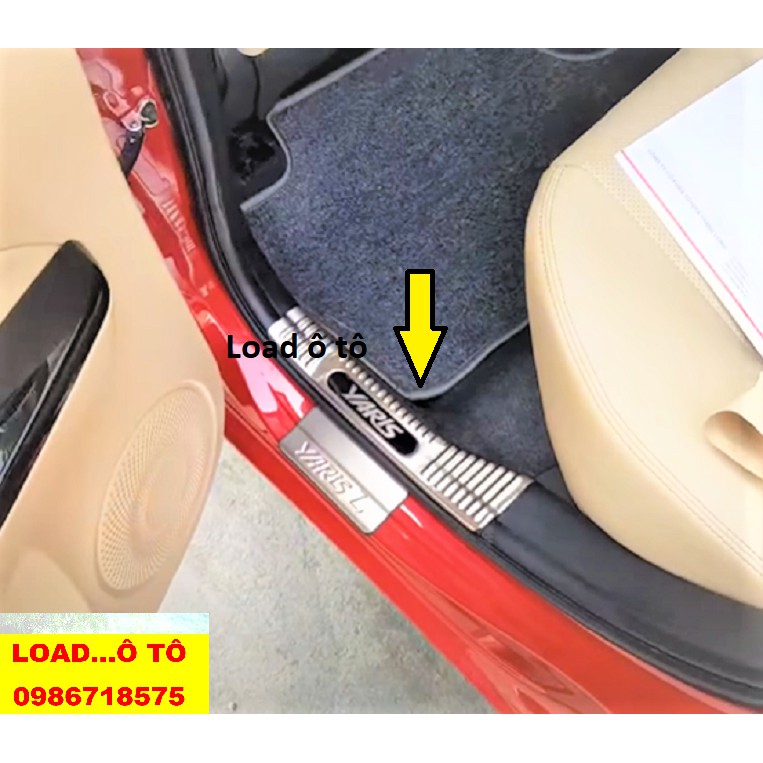 Ốp Bậc Chân, Nẹp Bước Chân Xe Toyota Yaris 2022-2019 Hàng Inox Cao Cấp Nhất Thị Trường