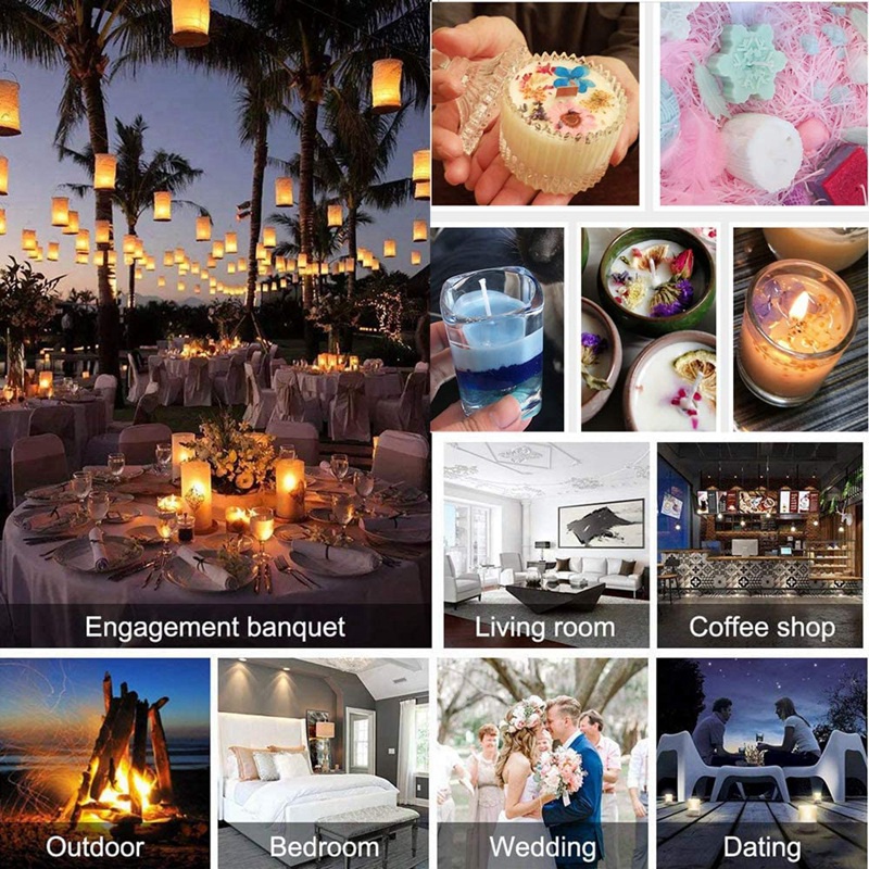 Bộ dụng cụ làm nến kèm giá đỡ và que khuấy