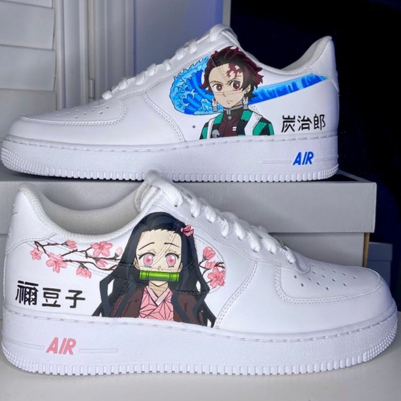 giày custom af1 nezuko