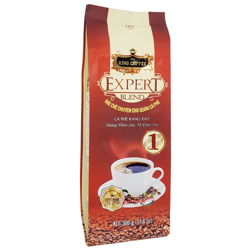 Gói Lẻ 100gr - Mẫu cà phê rang xay King Coffee Expert Blend 1 - Cà phê đậm chất hạt ROBUSTA
