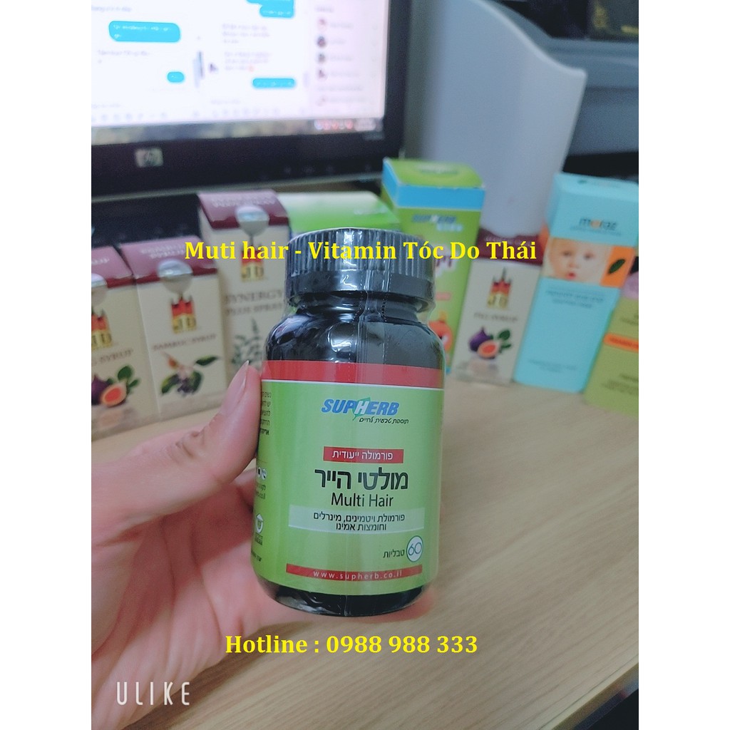 SupHerb Multi Hair Vitamin kích thích mọc tóc Do Thái