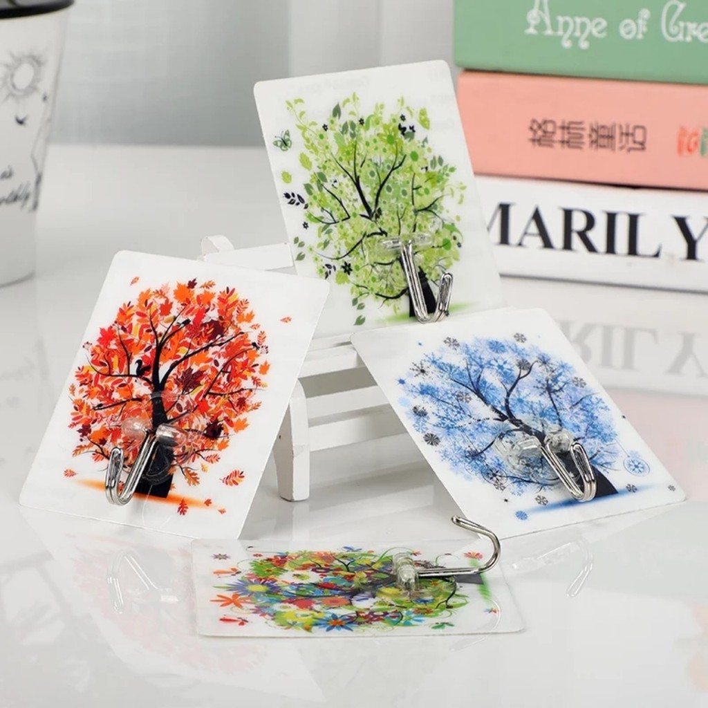 [Bán Sỉ] Combo 10 móc dính tường siêu chắc họa tiết 3d