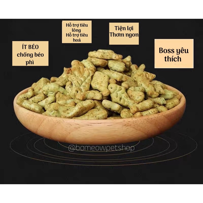 BÁNH CÁ THƯỞNG CATNIP GÓI 40gr cho MÈO