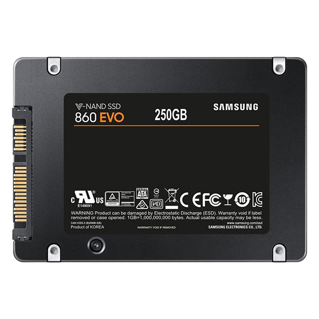 Ổ Cứng SSD Sata III 2.5 inch 250GB Samsung 860 Evo MZ-76E250 - Hàng Chính Hãng