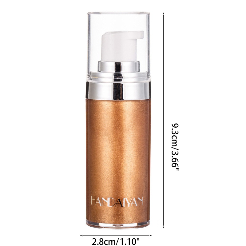 Kem Bắt Sáng Dạng Lỏng Ánh Nhũ Lấp Lánh Cho Mặt Và Cơ Thể Thương Hiệu brroa