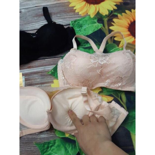 Siêu phẩm mẫu áo ren quây ,che ngực độn dày 3,5cm mặc siêu yêu nha c/e