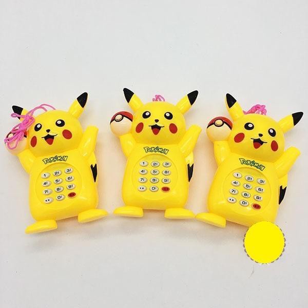 Đồ chơi điện thoại pikachu - helo kitty - lợn heo đáng yêu chạy pin phát nhạc cho bé