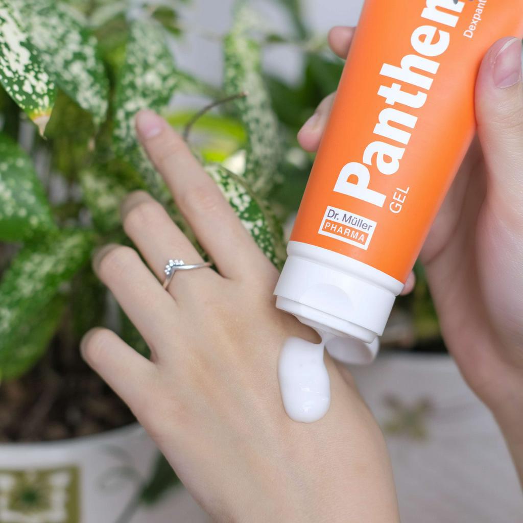 Gel dưỡng ẩm da phục hồi dạng sữa Panthenol B5 7% Dr Muller 100ml dịu mát da cháy nắng, sau trị mụn