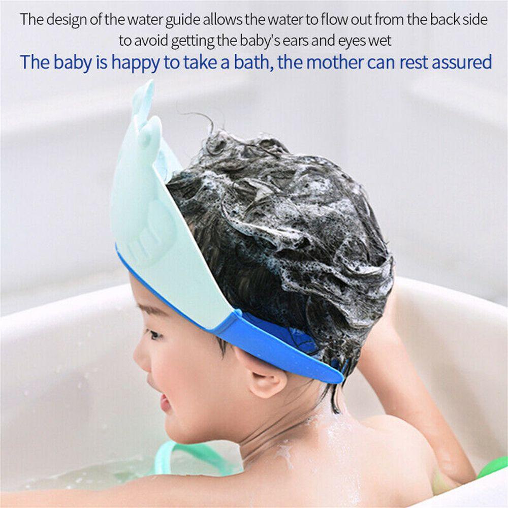 NIUYOU Mũ Tắm Bảo Vệ Mắt Chống Thấm Nước Mềm Mại Điều Chỉnh Được Chăm Sóc Cho Bé