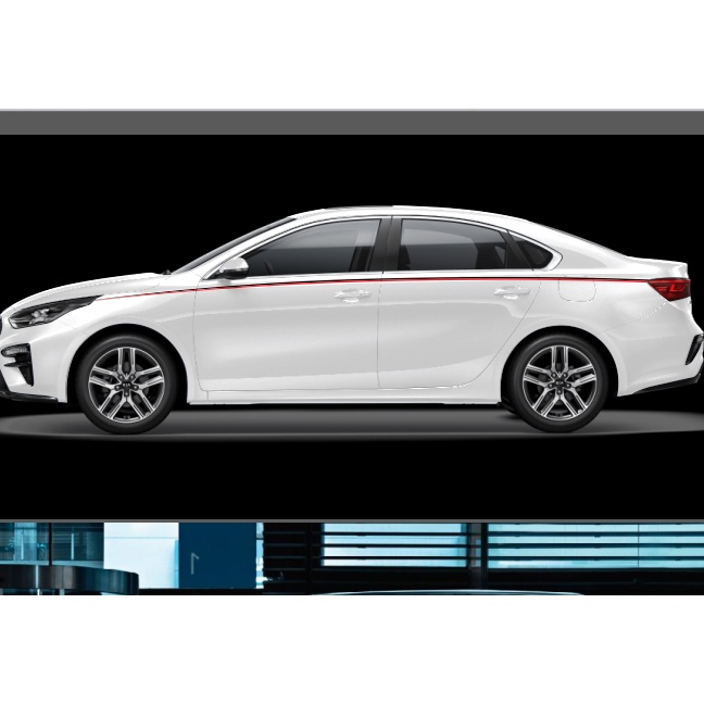 Tem xe đường kẻ đẹp tinh tế dán xe sáng màu mọi loại xe