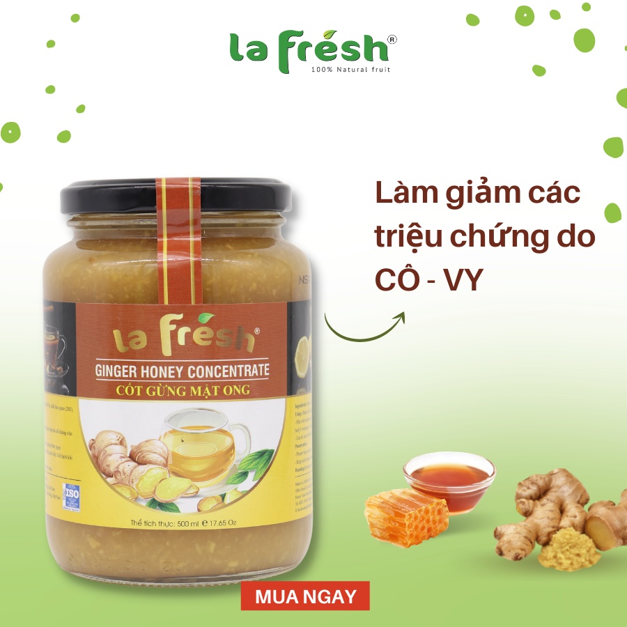 Nước Cốt Gừng Mật Ong LaFresh Đà Lạt - Chai 1kg