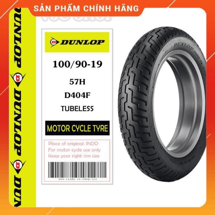 Vỏ  xe máy Dunlop D404 100/90-19 MC 57H TL Indo _ Lốp Trung Thành