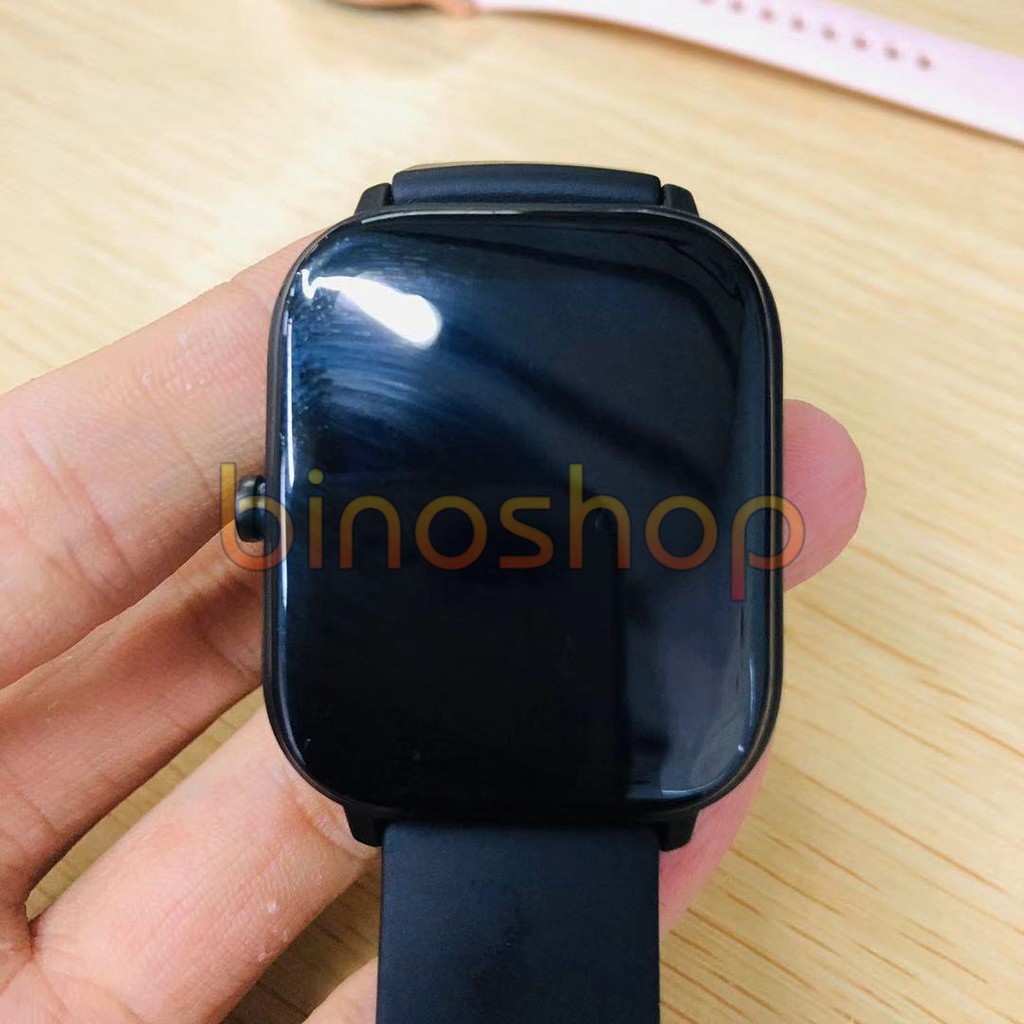 Cường lực dẻo Amazfit GTS, GTS 2, cường lực full màn, dán ful màn viền đen amazfit gts - GTS 2