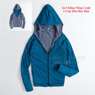 Áo Chống Nắng 2 Mặt, 2 LỚP CAO CẤP, DÀY DẶN , Áo thấm hút mồ hôi, Siêu thoát khí, chống tia UV