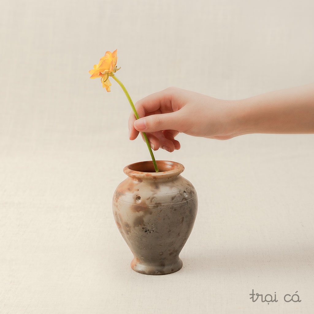 Lọ Hoa Nhí Đất Nung Trang Trí, Decor Đẹp