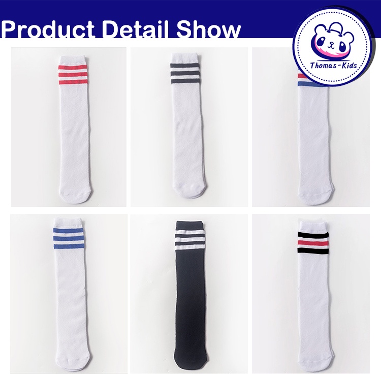 [THOMAS KIDS] Vớ Cotton Dài Đến Đầu Gối Phong Cách Công Chúa Dành Cho Bé Gái 3-12 Tuổi