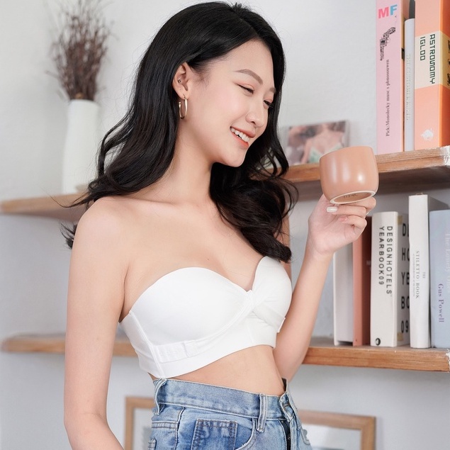 Áo Ngực Không Dây Nâng Ngực Lylylorem Cao Cấp Chống Tụt Có Khóa Cài Gom Ngực Tạo Khe Sexy AL076