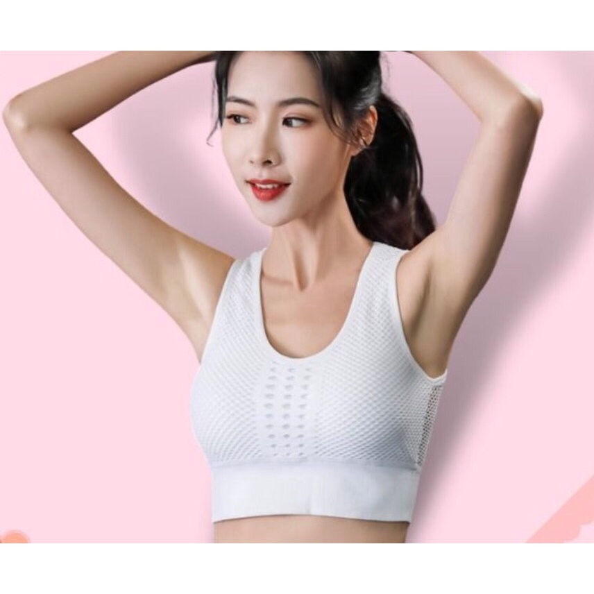 Áo Lót Nữ Tập Gym Yoga Kiểu Dáng Lưới Siêu Thoáng Mát Co Giãn 4 Chiều Mềm Mại - 3826