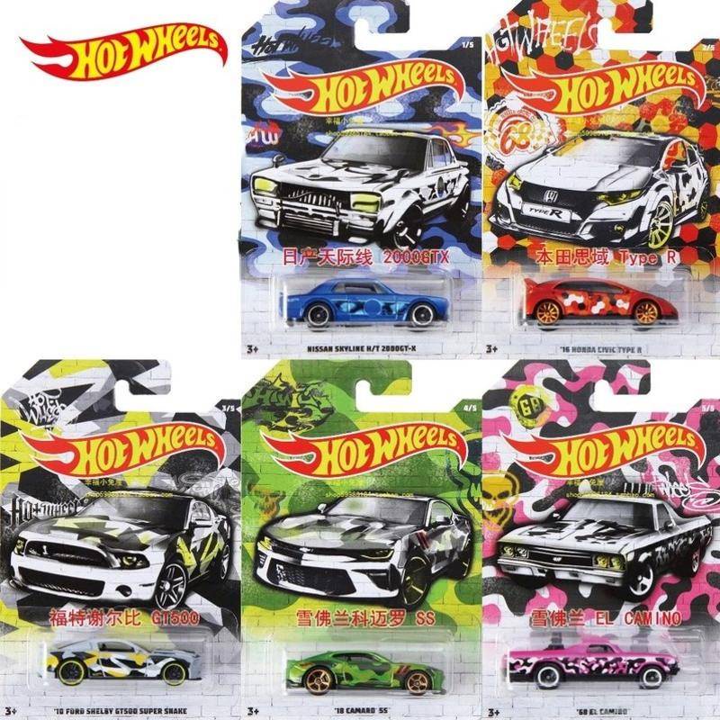 Hot Wheels Bộ 5 Xe Hơi Mercedes Ford Mustang Nissan McLaren Tỉ Lệ 1/64