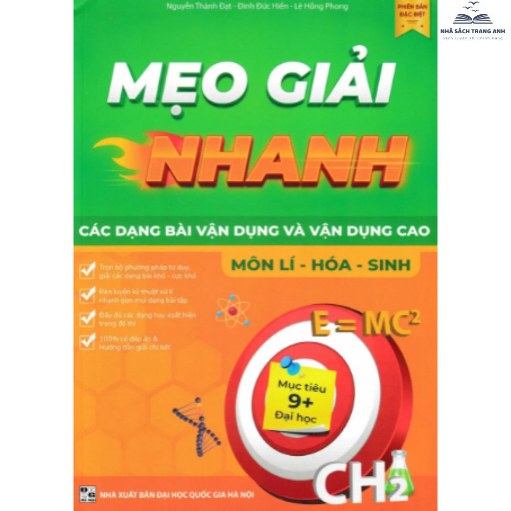 Sách - Mẹo giải nhanh các dạng bài vận dụng và vận dụng cao môn Lí – Hóa – Sinh