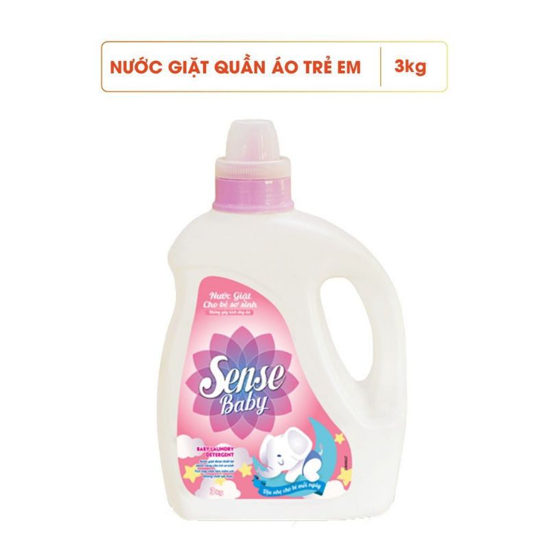 Nước giặt quần áo trẻ em Sense Baby can 3kg