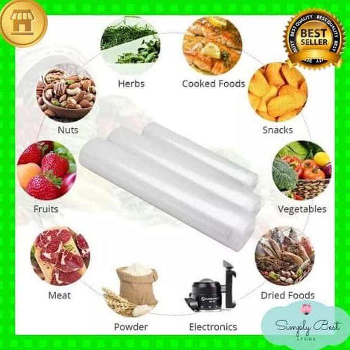 Máy Hút Chân Không Bảo Quản Thực Phẩm 17x500 cm | BigBuy360 - bigbuy360.vn
