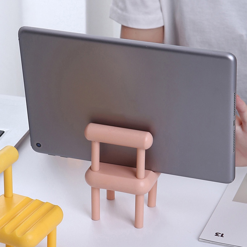 Giá đỡ điện thoại đa năng để bàn bỏ túi hình ghế, giá để điện thoại, ipad, có chân đế bằng nhựa cue dễ thương giá rẻ